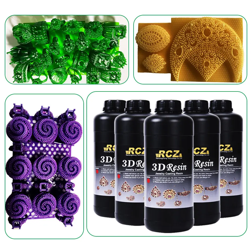 Factory OEM/ODM Purple/Yellow/Green High Wax UV 405nm Resins LCD DLP 3D Printer Castable Resins for Jewelry Molds Casting
Factory OEM/ODM Purple/Yellow/Green High Wax UV 405nm Resins LCD DLP 3D Printer Castable Resins for Jewelry Molds Casting