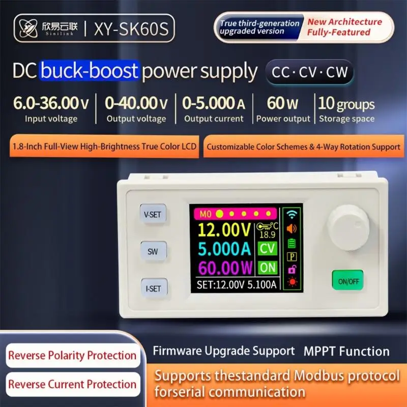 55KF Adjustable Voltages Regulator Power Supply Step Down Stabilized Voltages Current Regulator with LCD Screen Enduring
55KF Adjustable Voltages Regulator Power Supply Step Down Stabilized Voltages Current Regulator with LCD Screen Enduring