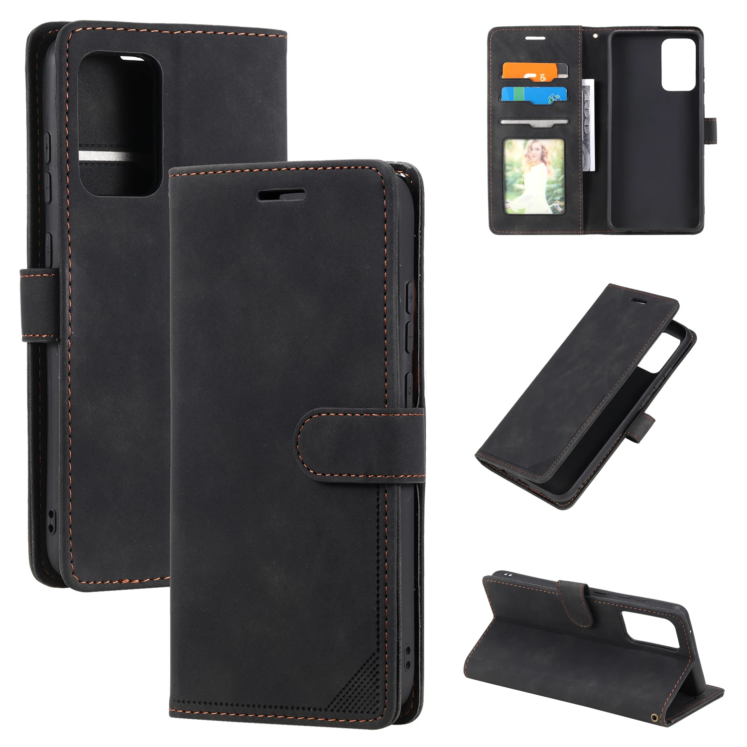 For Samsung Galaxy A52 4G / 5G phone case retro business card flip cover protector leather case soft case
For Samsung Galaxy A52 4G / 5G phone case retro business card flip cover protector leather case soft case