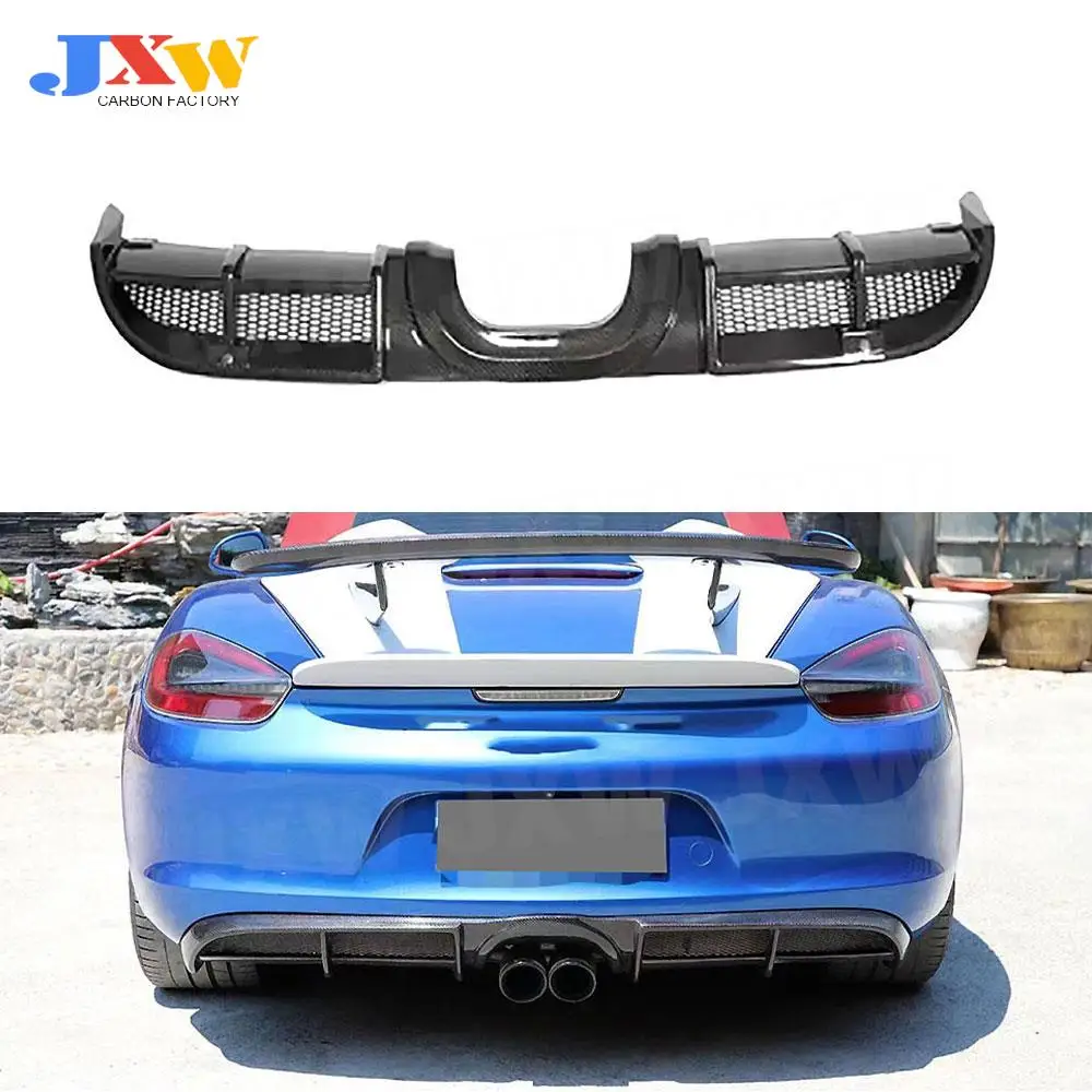 Carbon Fiber Rear Bumper Lip Diffuser Spoiler Middle Exhaust Pipe Outlet For Porsche Cayman 981 2013-2015 FRP Car Body Kit
Carbon Fiber Rear Bumper Lip Diffuser Spoiler Middle Exhaust Pipe Outlet For Porsche Cayman 981 2013-2015 FRP Car Body Kit