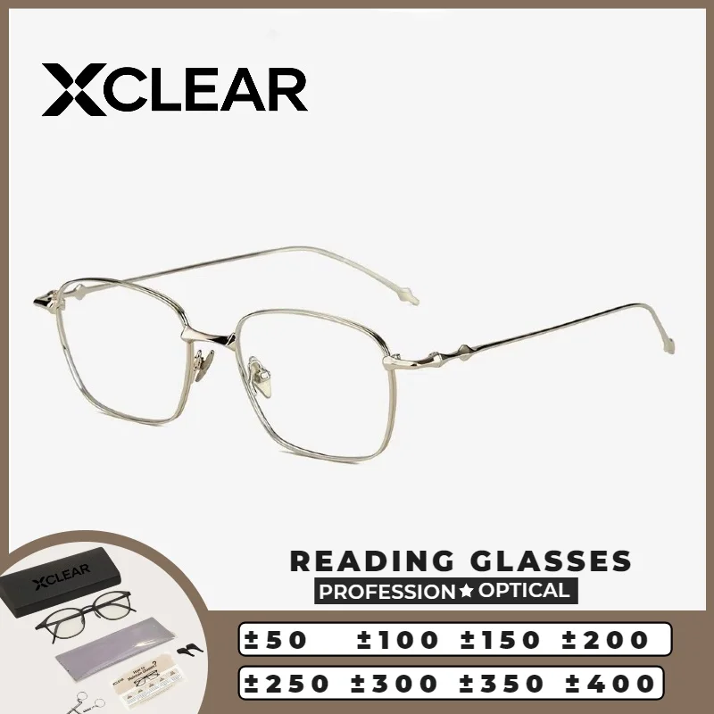XCLEAR Rectangle Texture Reading Glasses Fashion Currents Korea Style Anti Blue Ray Progressive Prescription Eyeglasses Classic
XCLEAR Rectangle Texture Reading Glasses Fashion Currents Korea Style Anti Blue Ray Progressive Prescription Eyeglasses Classic