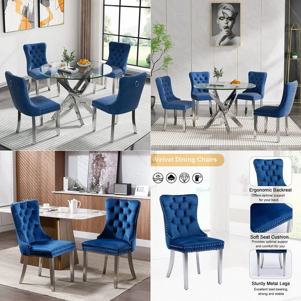 Glass Dining Table Set for 4, Small Kitchen Table Set for 4, 35 Round Glass Table and Chairs Set of 4, 5 Piece Round Dining Roo
Glass Dining Table Set for 4, Small Kitchen Table Set for 4, 35 Round Glass Table and Chairs Set of 4, 5 Piece Round Dining Roo