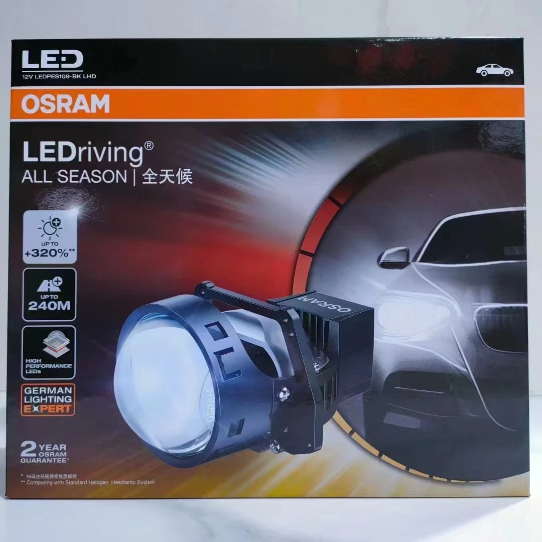 OSRAM ALL SEASON Upgrade Super Quality 2 Pcs 60W 19000LM 6000k 3.0 Inch LED Bi Projector Lens 2 Method Installation
OSRAM ALL SEASON Upgrade Super Quality 2 Pcs 60W 19000LM 6000k 3.0 Inch LED Bi Projector Lens 2 Method Installation