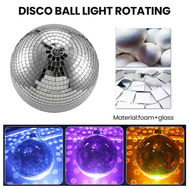 A07F-30Cm Disco Light Mirror Ball, Stage Reflective Party Mirror Balls Silver With Hanging Rings For Dance, Birthday,Home
A07F-30Cm Disco Light Mirror Ball, Stage Reflective Party Mirror Balls Silver With Hanging Rings For Dance, Birthday,Home