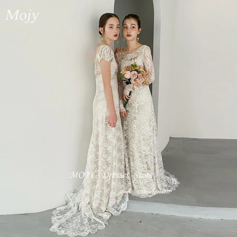 Mojy индивидуальное корейское свадебное платье для фотосессии, кружевное свадебное платье трапециевидной формы с рукавами, сексуальное свадебное платье с открытой спиной, Vestidos de Novia
Mojy индивидуальное корейское свадебное платье для фотосессии, кружевное свадебное платье трапециевидной формы с рукавами, сексуальное свадебное платье с открытой спиной, Vestidos de Novia