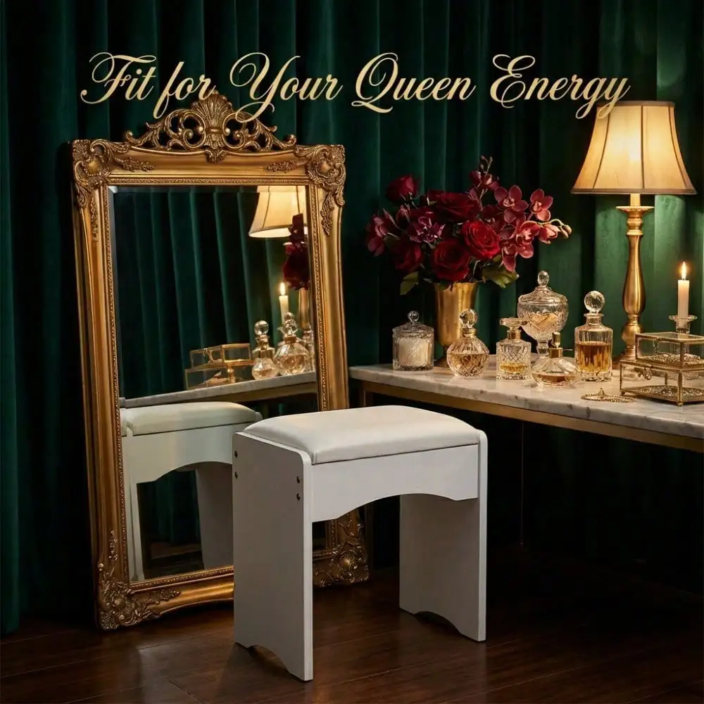 Multi-Use Vanity Stool – Perfect As Dressing Chair, Piano Bench, Or Bedroom Footrest
Multi-Use Vanity Stool – Perfect As Dressing Chair, Piano Bench, Or Bedroom Footrest