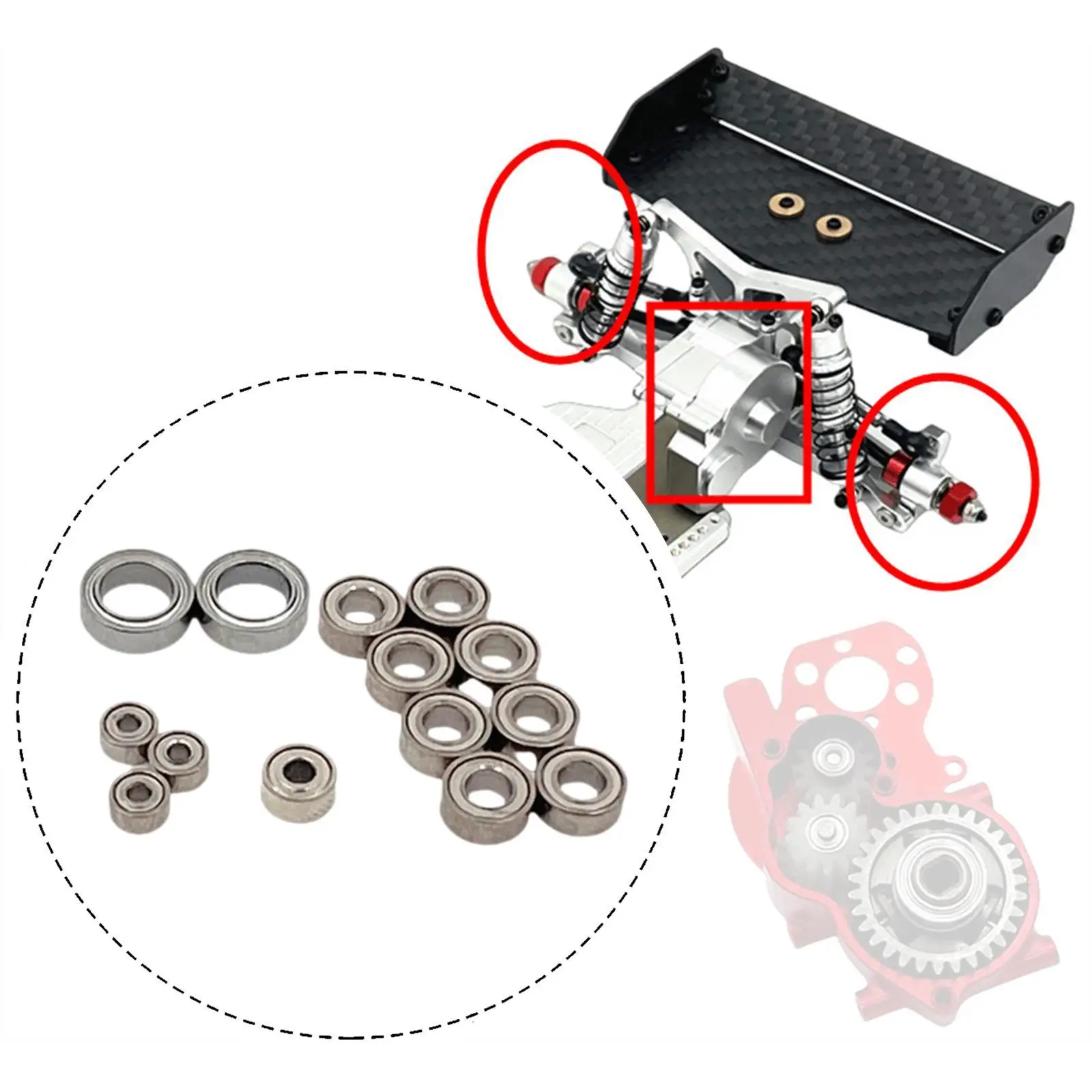 14x Ball Bearings for Wltoys 244016 Metal RC Car Parts Upgrade Replacement 1:24 Scale Buggy Modified Accessory Easy to Install
14x Ball Bearings for Wltoys 244016 Metal RC Car Parts Upgrade Replacement 1:24 Scale Buggy Modified Accessory Easy to Install