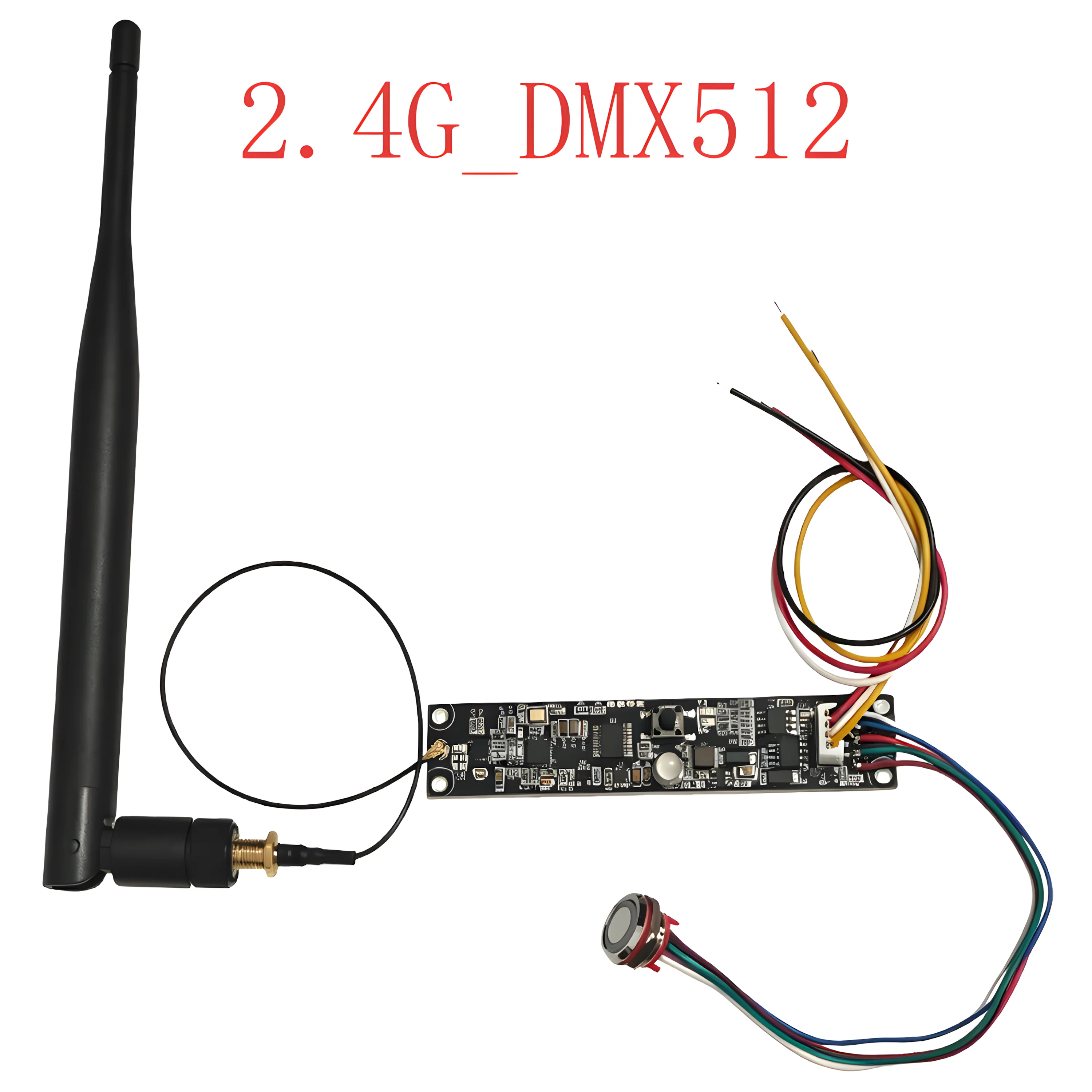 2.4G ISM DMX wireless controller PCB module DMX512 wireless transceiver stage lighting signal controller DIY external button
2.4G ISM DMX wireless controller PCB module DMX512 wireless transceiver stage lighting signal controller DIY external button