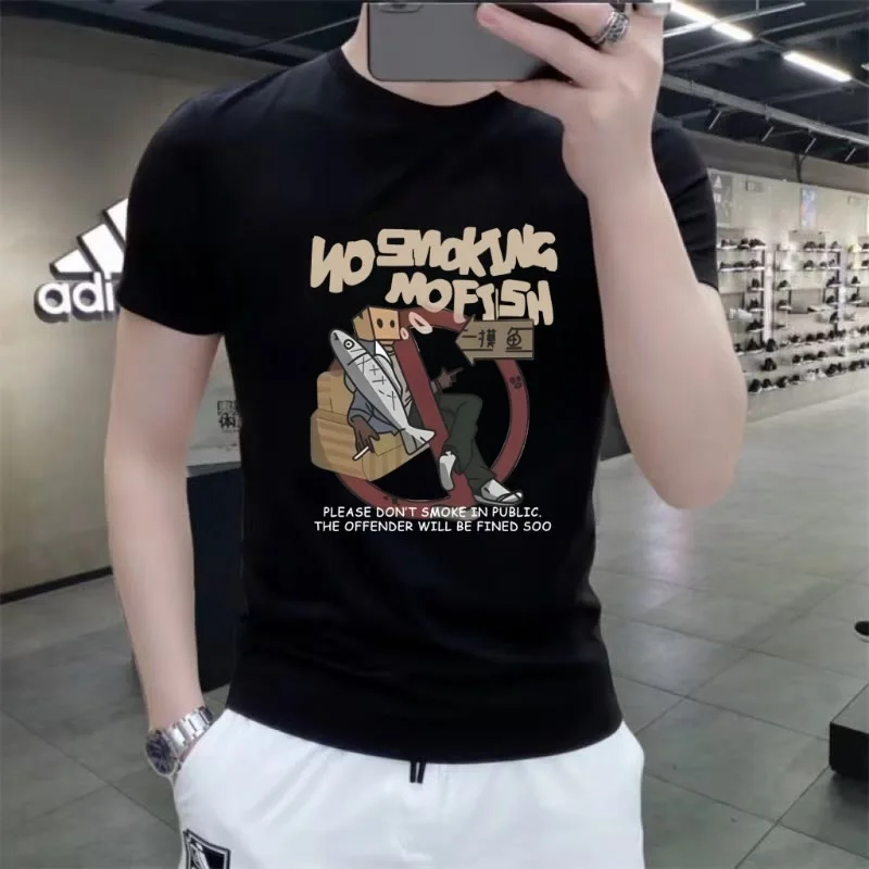 Short sleeve boys summer T-shirt new American summer trend half sleeve loose 100% cotton top men's printed T-shirt
Short sleeve boys summer T-shirt new American summer trend half sleeve loose 100% cotton top men's printed T-shirt