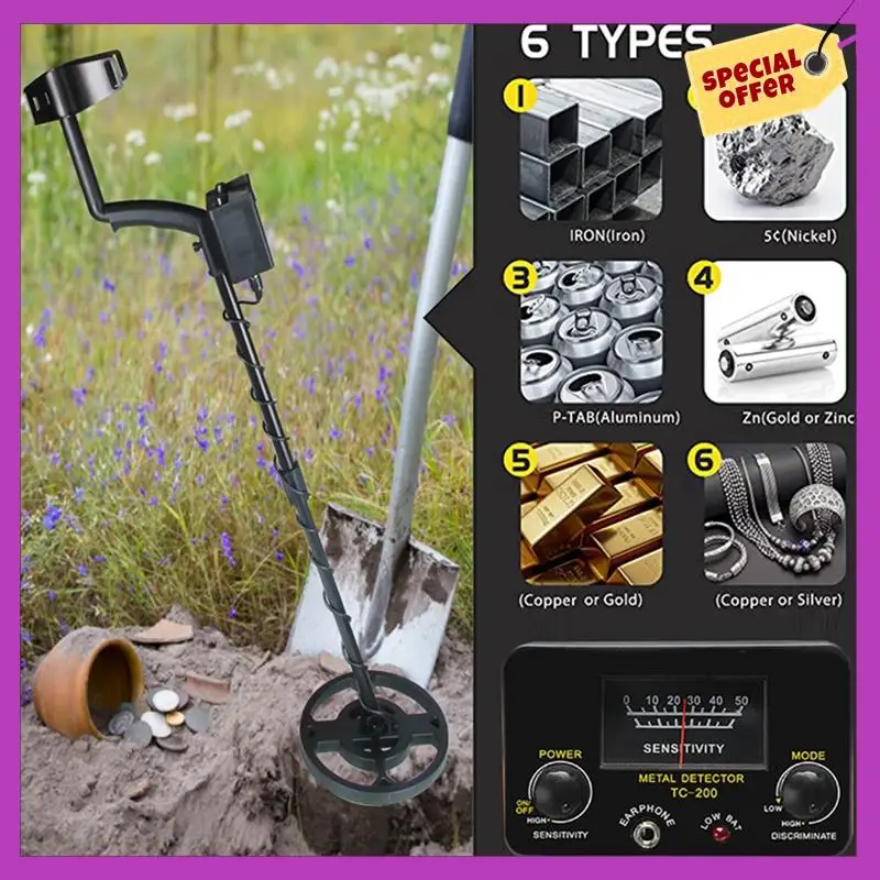 HFIL-Metal Detector GT-200 Pinpointer Gold Finder Machine Portable Treasure Hunter Gold Depth
HFIL-Metal Detector GT-200 Pinpointer Gold Finder Machine Portable Treasure Hunter Gold Depth