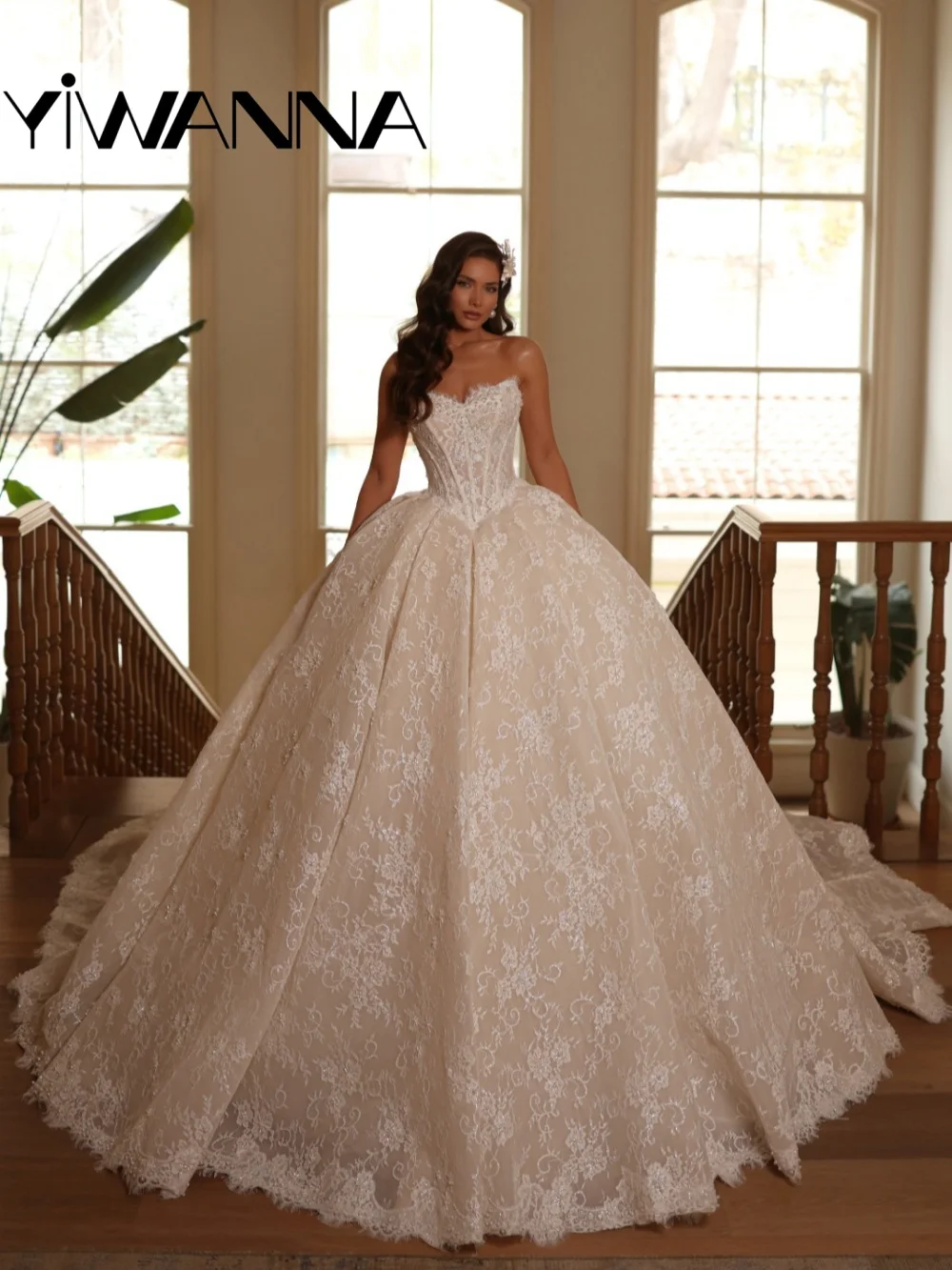 Exquisite Floral Lace Wedding Dress Shimmering Beaded Princess Bridal Gown 2026 Customized Elegant Strapless Dresses For Bride
Exquisite Floral Lace Wedding Dress Shimmering Beaded Princess Bridal Gown 2026 Customized Elegant Strapless Dresses For Bride