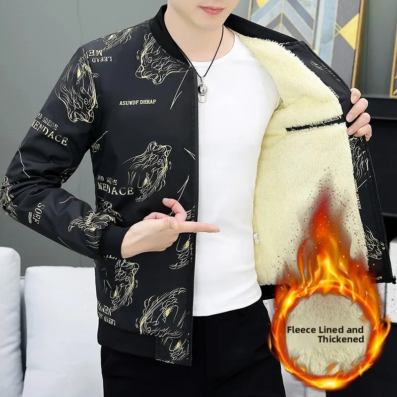 Men's Fce Lined Thiened Autumn Winter Trendy Casual Stand Collar Jaet Sli Warm ular Brand Versatile Top Coat
Men's Fce Lined Thiened Autumn Winter Trendy Casual Stand Collar Jaet Sli Warm ular Brand Versatile Top Coat