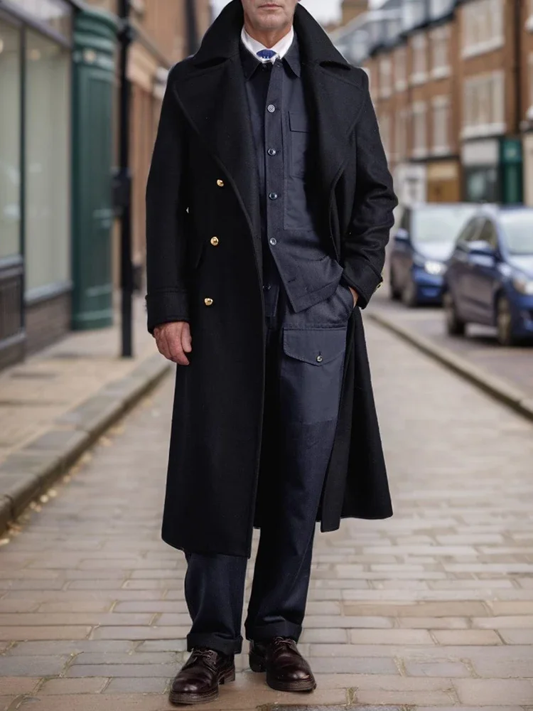 Autumn Winter Warm Woolen Coats Mens Vintage Turn-down Collar Double Breasted Long Jackets for Men Outdoor Casual Trench Coat
Autumn Winter Warm Woolen Coats Mens Vintage Turn-down Collar Double Breasted Long Jackets for Men Outdoor Casual Trench Coat