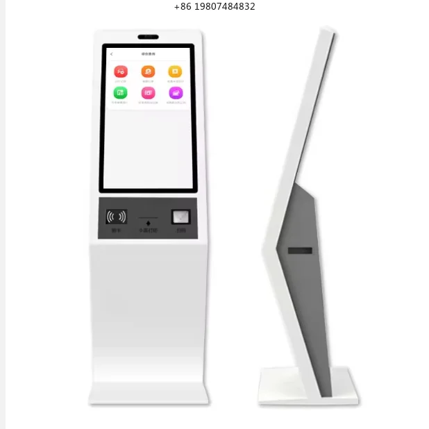 27 Inch Android Kiosk for Aliexpress, Self Service Indoor Interactive Touch Screen Payment LED Printer SDK