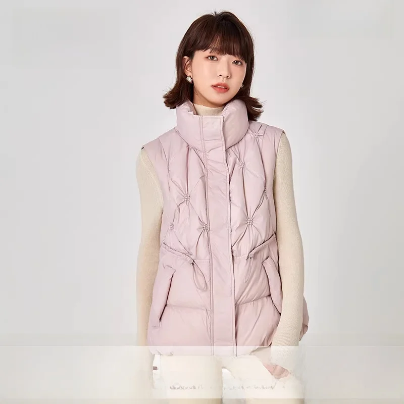 Женский укороченный пуховый жилет Snow Flng 2025: Новинка, стильный воротник, универсальная верхняя одежда для осени и зимы, приталенный крой, на молнии, для повседневной носки
Женский укороченный пуховый жилет Snow Flng 2025: Новинка, стильный воротник, универсальная верхняя одежда для осени и зимы, приталенный крой, на молнии, для повседневной носки