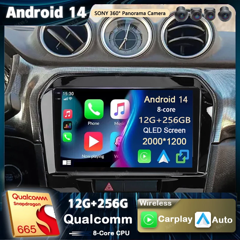 Android 14 для Suzuki Vitara 4 2014-2018 2K QLED Android Автомобильный радиоприемник Мультимедийный видеоплеер GPS Стерео CarPlay 4G Навигация DSP
Android 14 для Suzuki Vitara 4 2014-2018 2K QLED Android Автомобильный радиоприемник Мультимедийный видеоплеер GPS Стерео CarPlay 4G Навигация DSP