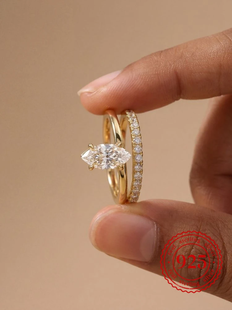 925 Sterling Silver Vintage Fashion Designed Marquise Zircon Ring For Women Anniversary Party Luxury High Quality Fine Jewelry
925 Sterling Silver Vintage Fashion Designed Marquise Zircon Ring For Women Anniversary Party Luxury High Quality Fine Jewelry