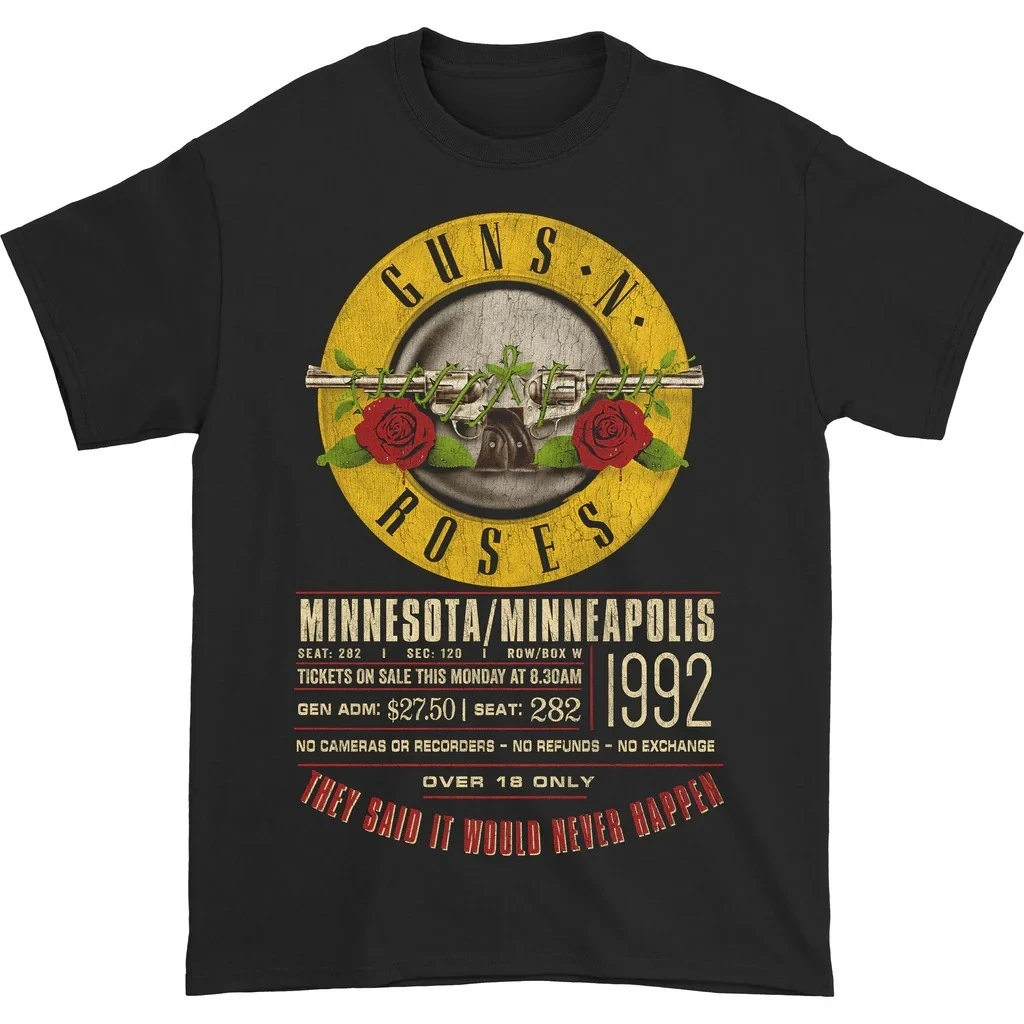 Футболка с билетом Guns N Roses Tour '92 Высококачественная роскошь для мужчин и женщин, топ Y2k, лето 2026 г.
Футболка с билетом Guns N Roses Tour '92 Высококачественная роскошь для мужчин и женщин, топ Y2k, лето 2026 г.