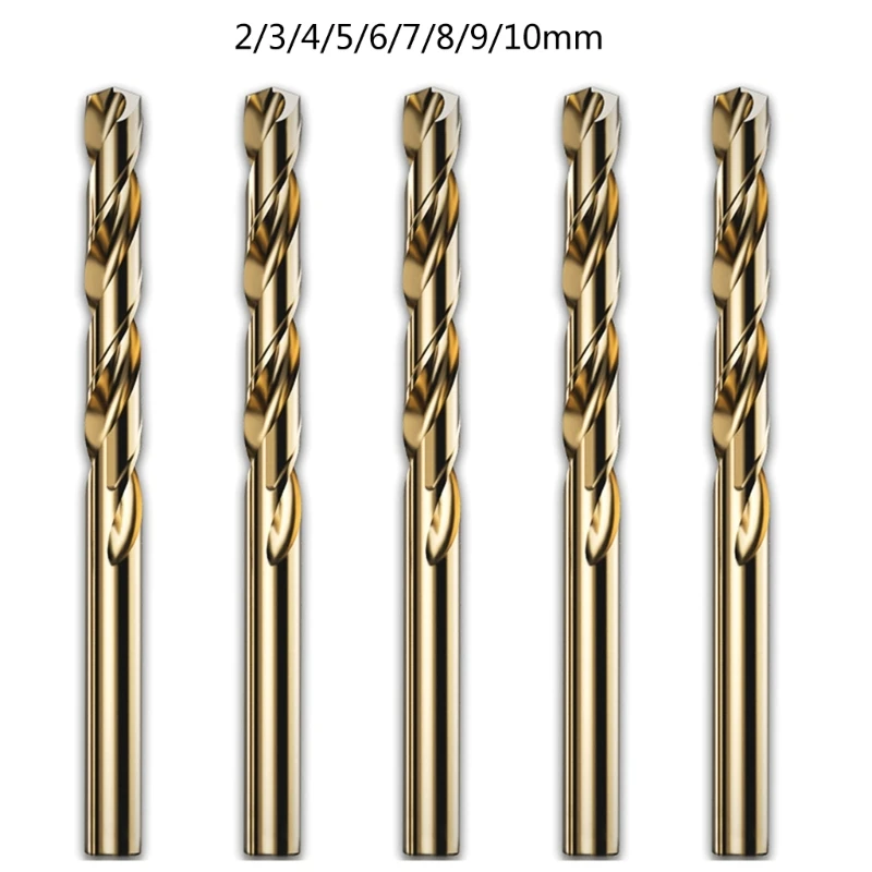 5Piece Industrial Grade Twist Drill Bit 2/3/4/5/6/7/8/9/10mm Drill Bit For Metal 
5Piece Industrial Grade Twist Drill Bit 2/3/4/5/6/7/8/9/10mm Drill Bit For Metal