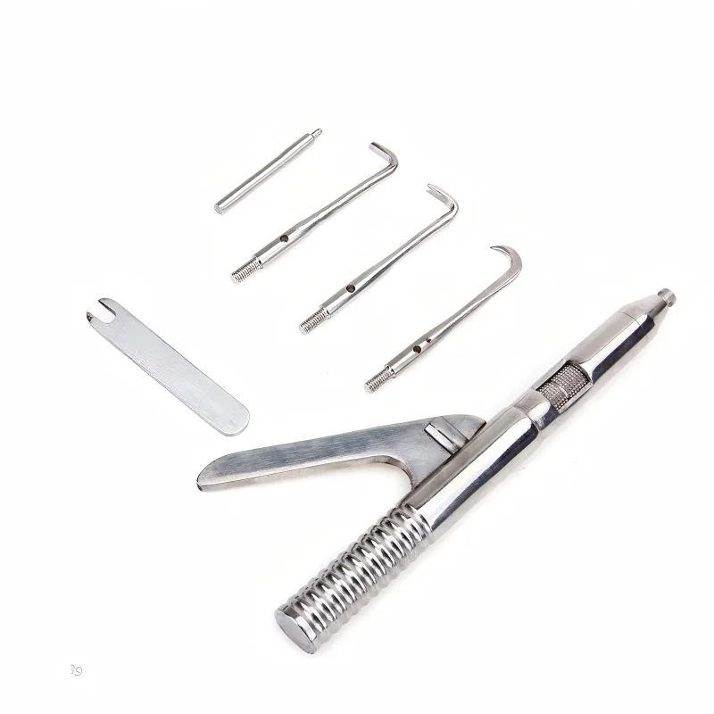 1 Set Dentistry Automatic Singlehanded Crown Remover Gun Stainless Steel Dental Surgical Instrument Tools with 3 Working Tip
1 Set Dentistry Automatic Singlehanded Crown Remover Gun Stainless Steel Dental Surgical Instrument Tools with 3 Working Tip