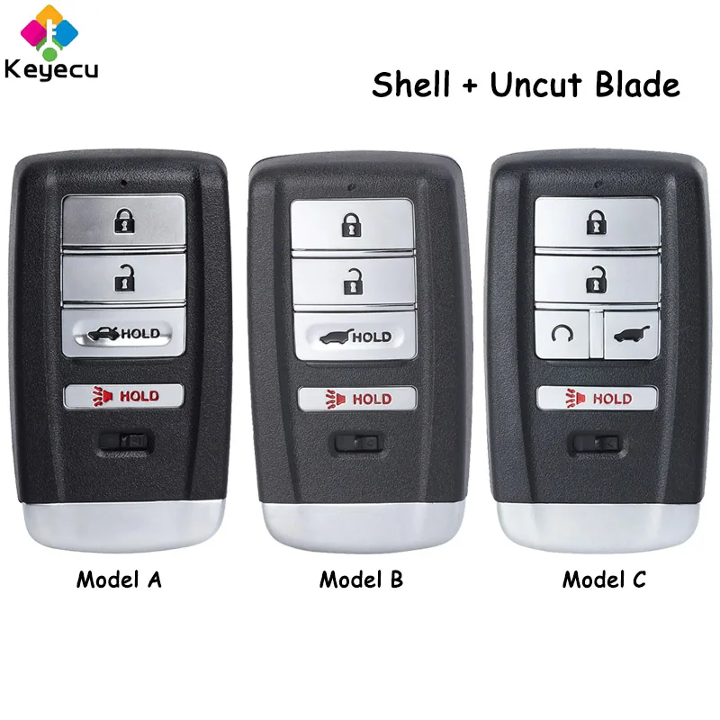 KEYECU Smart Remote Control Car Key Shell Case With 4 5 Buttons Fob for Acura MDX RDX ILX TLX 2014 2015 2016 2017 2018 2019 2020
KEYECU Smart Remote Control Car Key Shell Case With 4 5 Buttons Fob for Acura MDX RDX ILX TLX 2014 2015 2016 2017 2018 2019 2020