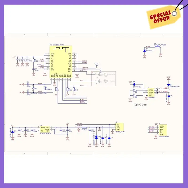 -A96Z Блок шлюза H2 ESP32-H2 Блок шлюза с резьбой/Zigbee Поддержка протокола резьбы Zigbee Matter для умного дома
-A96Z Блок шлюза H2 ESP32-H2 Блок шлюза с резьбой/Zigbee Поддержка протокола резьбы Zigbee Matter для умного дома