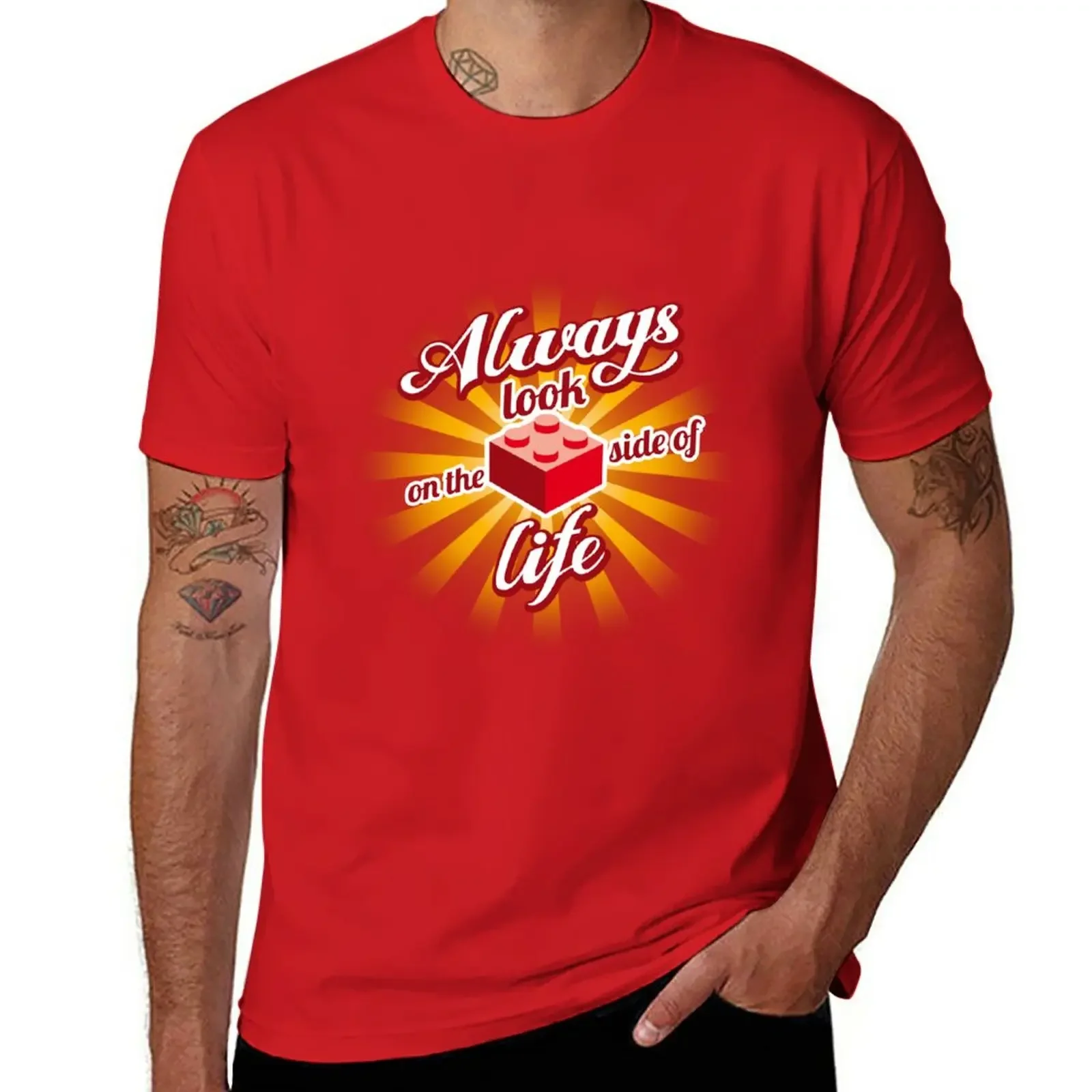 New Always look on the brick side of life T-Shirt boys whites cotton graphic tees basketball graphic tees outfits for men
New Always look on the brick side of life T-Shirt boys whites cotton graphic tees basketball graphic tees outfits for men