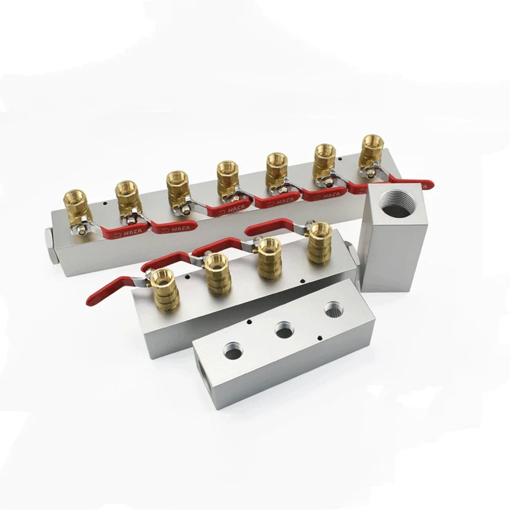 With Ball Vale 3/8" 1/2 BSP Female 50x50mm G1" In Plug 2 3 4 5 6 7 8 9 10 12 Ways Solid Aluminum Air Manifold Block Splitter
With Ball Vale 3/8" 1/2 BSP Female 50x50mm G1" In Plug 2 3 4 5 6 7 8 9 10 12 Ways Solid Aluminum Air Manifold Block Splitter
