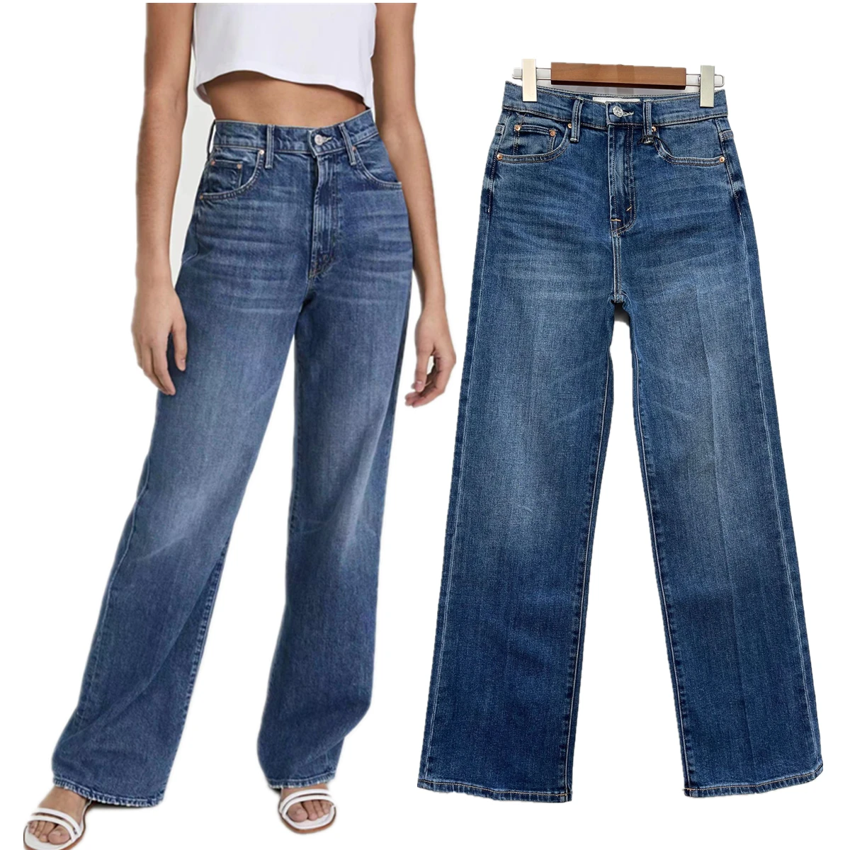 Dave&di 2026 Denim Pants Minimalist Women's Jeans Zipper High Waisted Loose Mom Jeans Straight Leg Wide Leg Denim Pants Women
Dave&di 2026 Denim Pants Minimalist Women's Jeans Zipper High Waisted Loose Mom Jeans Straight Leg Wide Leg Denim Pants Women