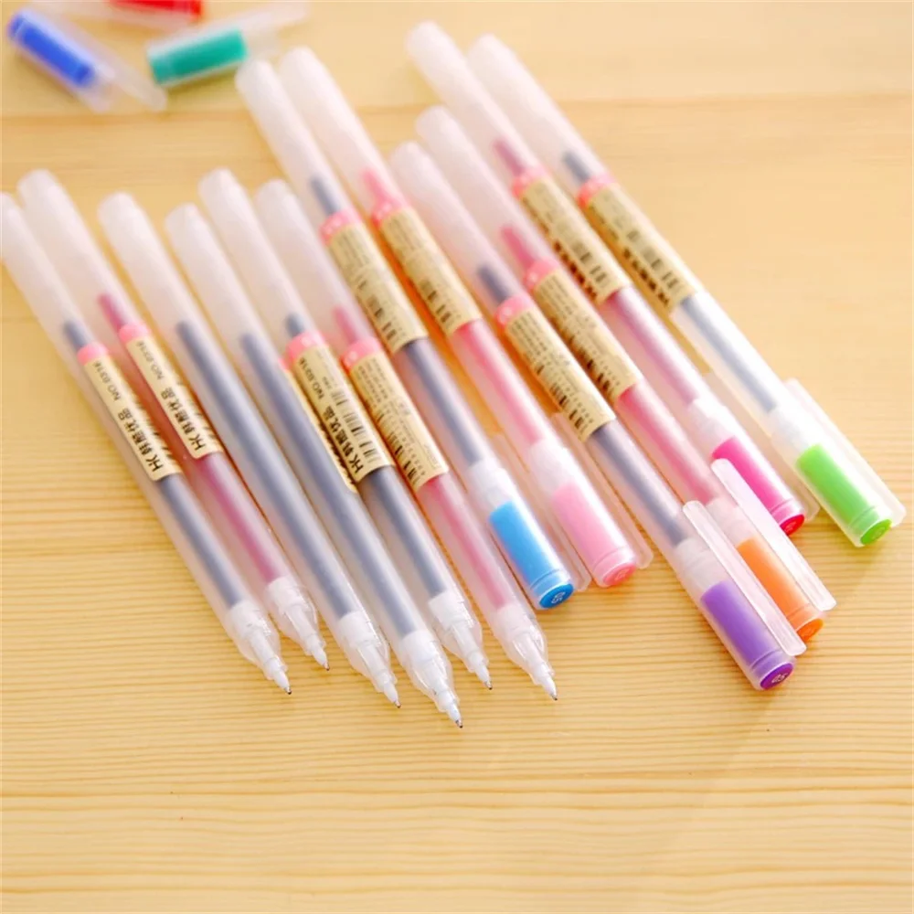 Fashion 12pcs Color Gel Pen 0.5mm Writing Drawing Tool School Office Supply Student Stationery Boy Girl Gift GP10
Fashion 12pcs Color Gel Pen 0.5mm Writing Drawing Tool School Office Supply Student Stationery Boy Girl Gift GP10