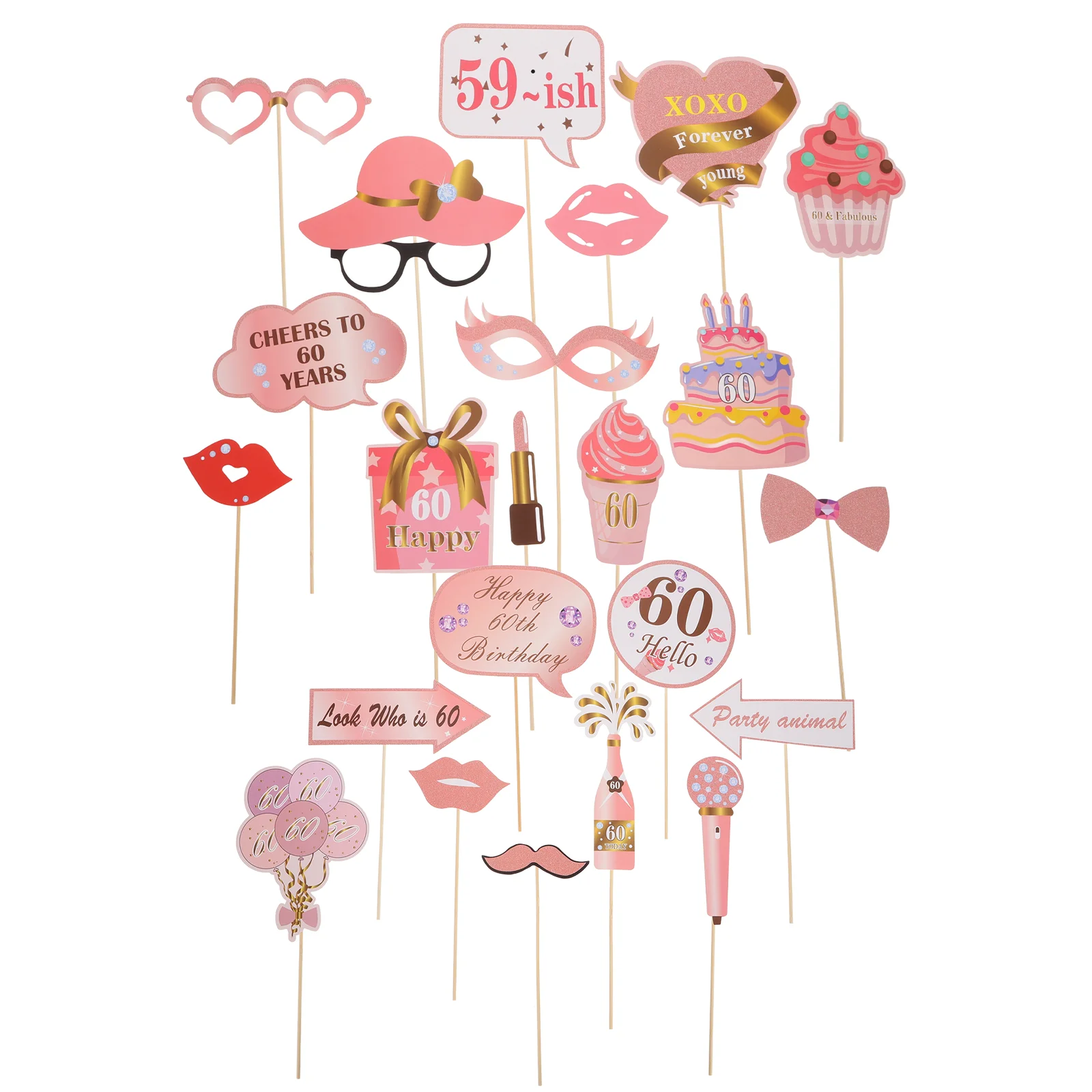 33 Pcs Birthday Party Decoration Card Funny Decorations for Women Glasses Aldult Photo Booth Props Paper Cards Bachelorette Man
33 Pcs Birthday Party Decoration Card Funny Decorations for Women Glasses Aldult Photo Booth Props Paper Cards Bachelorette Man