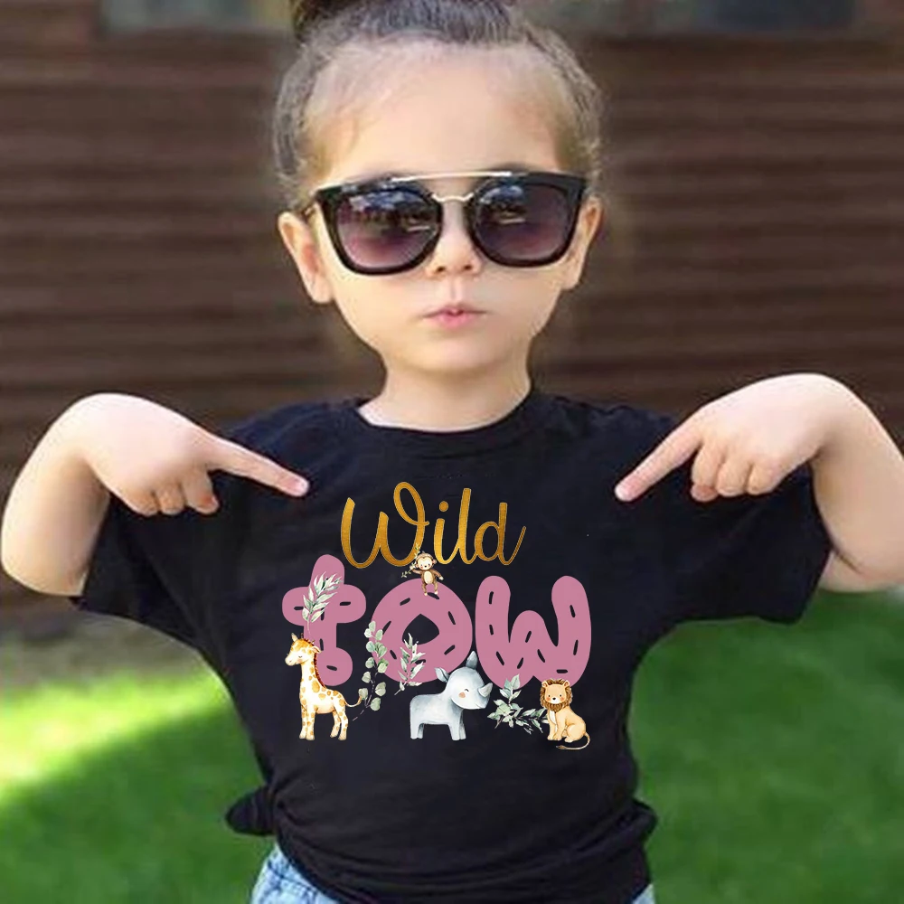 Wild Two Birthday Shirt 1-9 Year T-Shirt Wild Tee Boys Birthday Party T Shirt Wild Animal Printed Clothes Kids Summer Tops Gifts
Wild Two Birthday Shirt 1-9 Year T-Shirt Wild Tee Boys Birthday Party T Shirt Wild Animal Printed Clothes Kids Summer Tops Gifts