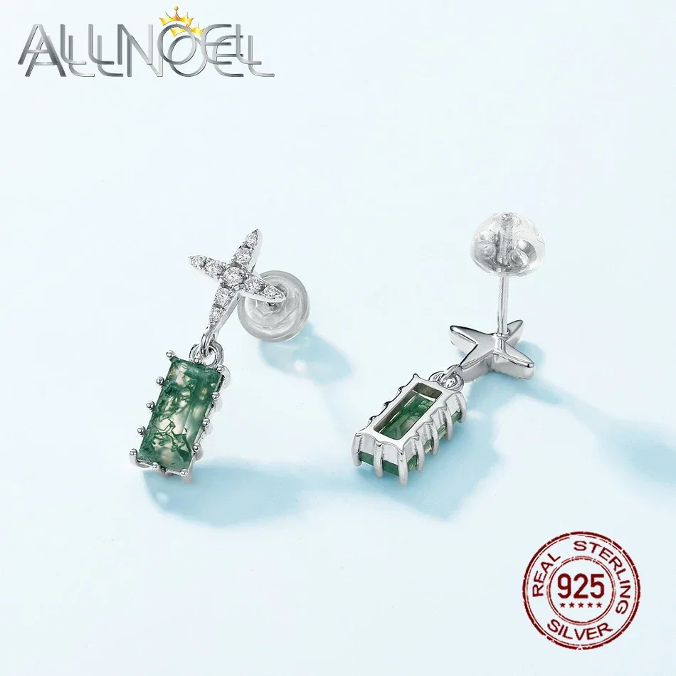 ALLNOEL 925 Sterling Silver Dangle Earrings for Women Natural Rectangle 4*8mm Moss Agate Moon Stone Cross Vintage Jewelry Gifts
ALLNOEL 925 Sterling Silver Dangle Earrings for Women Natural Rectangle 4*8mm Moss Agate Moon Stone Cross Vintage Jewelry Gifts