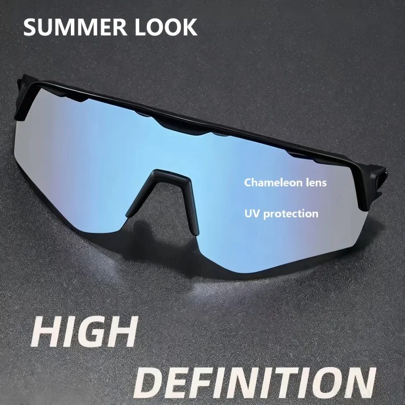 Outdoor Cycling Big Frame Photochromic Sunglasses Windproof Sports Glasses Men Women Ultralight Anti UV Eyewear For Climbing
Outdoor Cycling Big Frame Photochromic Sunglasses Windproof Sports Glasses Men Women Ultralight Anti UV Eyewear For Climbing