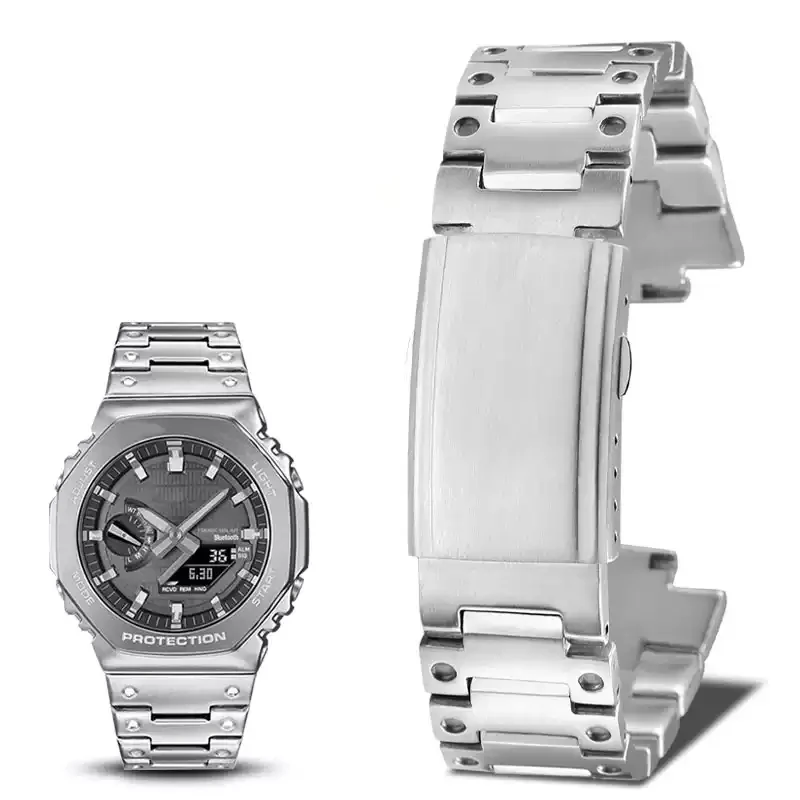 Watchband For Casio G-Shock Solid Fine Steel Watch Strap GW-5000 5035 DW5600 GWM5610 Men's Watch Chain 16mm
Watchband For Casio G-Shock Solid Fine Steel Watch Strap GW-5000 5035 DW5600 GWM5610 Men's Watch Chain 16mm