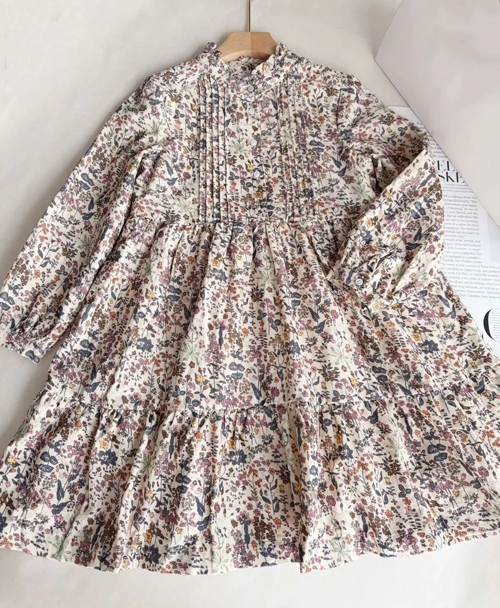 Детская одежда для девочек, весеннее детское платье, платье с принтом в европейском стиле, платье с длинными рукавами и цветочным узором
Детская одежда для девочек, весеннее детское платье, платье с принтом в европейском стиле, платье с длинными рукавами и цветочным узором