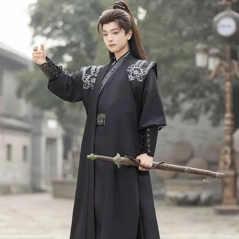 Большой размер 3XL Hanfu для мужчин и женщин, традиционный китайский костюм для косплея, древние комплекты Hanfu, мужской костюм для косплея на Хэллоуин, черный Hanfu
Большой размер 3XL Hanfu для мужчин и женщин, традиционный китайский костюм для косплея, древние комплекты Hanfu, мужской костюм для косплея на Хэллоуин, черный Hanfu
