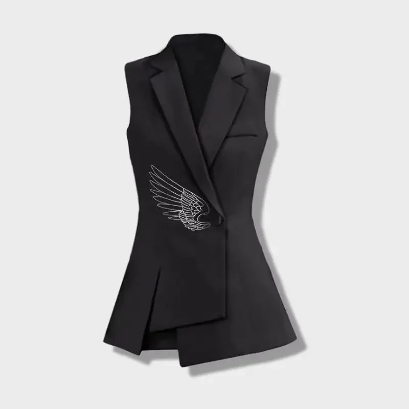 New Single Button Irregular Blazer Vest Women Top Lapel Long Vest Cardigan Sleeveless Casual Office Lady Vest Waistcoat Spring
New Single Button Irregular Blazer Vest Women Top Lapel Long Vest Cardigan Sleeveless Casual Office Lady Vest Waistcoat Spring