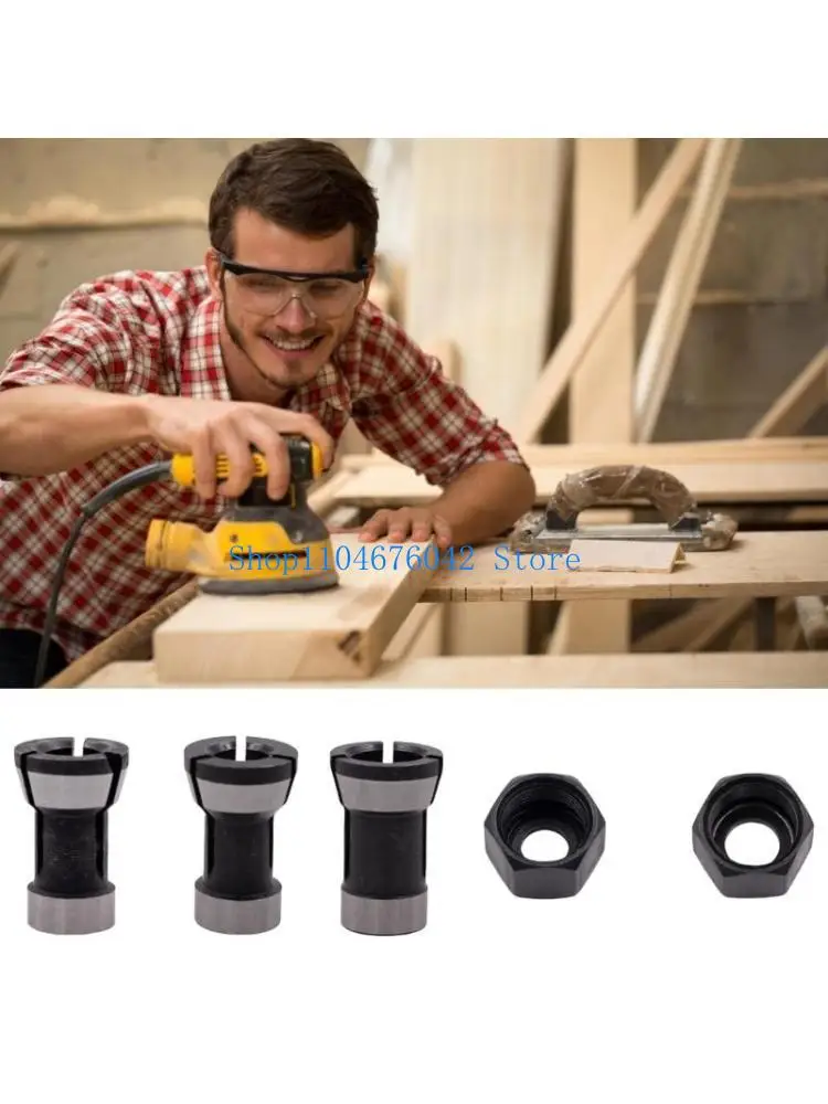 652F 5Pcs Multiple Model Suitable Router Collets For Perfect Woodshop Applications
652F 5Pcs Multiple Model Suitable Router Collets For Perfect Woodshop Applications