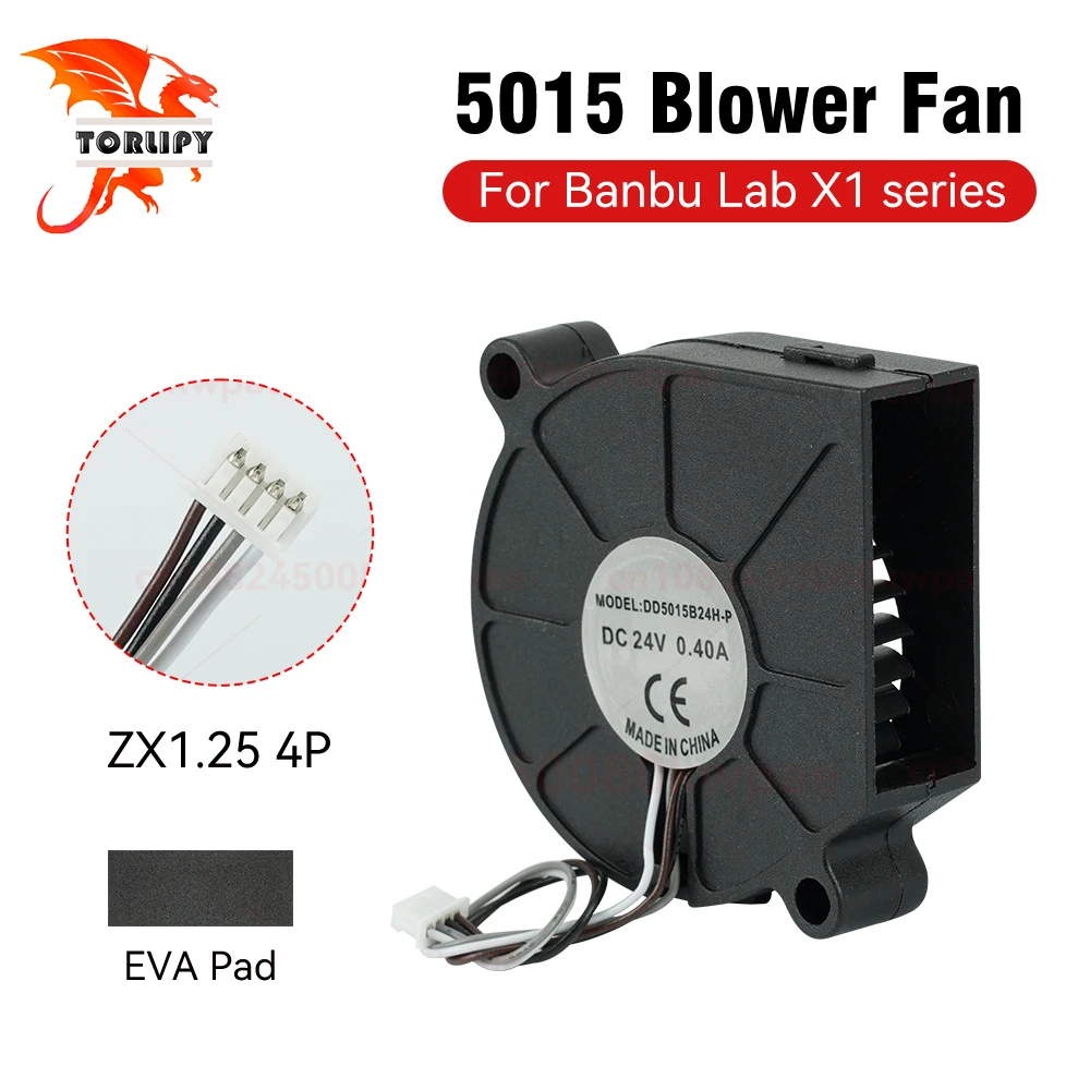 Охлаждающий вентилятор для серии Bambu Lab X1 с быстрой скоростью и низким уровнем шума 5015, компоненты вентилятора, охлаждающий вентилятор, детали 3D-принтера
Охлаждающий вентилятор для серии Bambu Lab X1 с быстрой скоростью и низким уровнем шума 5015, компоненты вентилятора, охлаждающий вентилятор, детали 3D-принтера