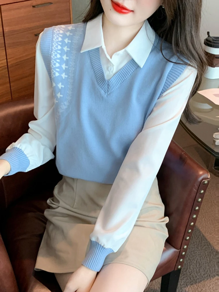 Spring Knitted Base Layer Shirt Women's Design Sensation Top Princess Style Long Sleeve Collar Pure Color Knitwear
Spring Knitted Base Layer Shirt Women's Design Sensation Top Princess Style Long Sleeve Collar Pure Color Knitwear