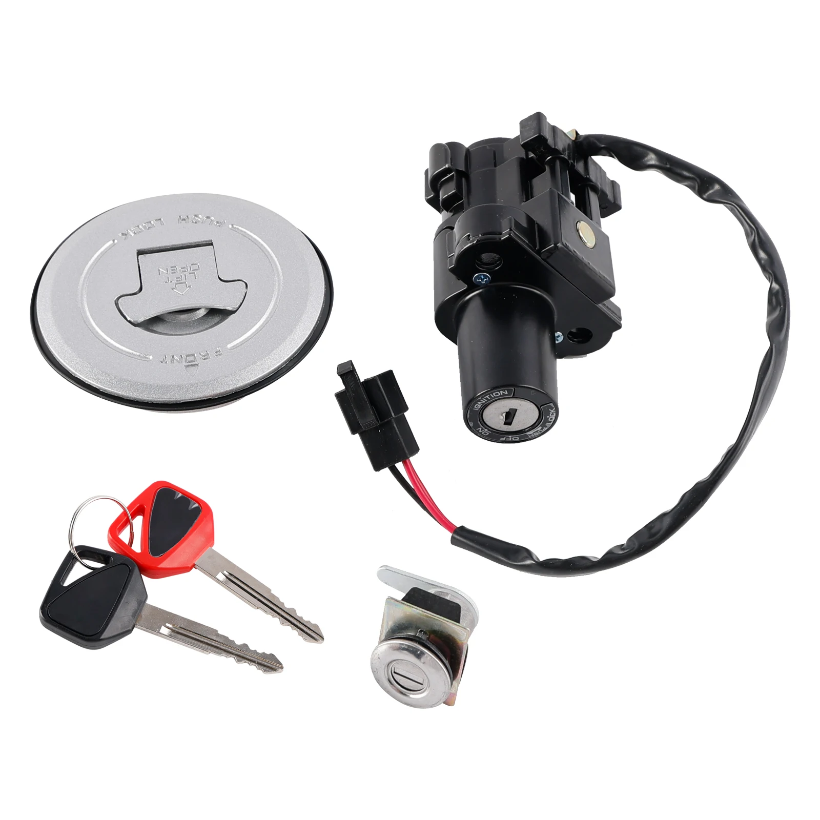 Topteng Ignition Switch Fuel Gas Cap Seat Lock Key For Honda Hornet 250 CB FMX650 2005-2006
Topteng Ignition Switch Fuel Gas Cap Seat Lock Key For Honda Hornet 250 CB FMX650 2005-2006