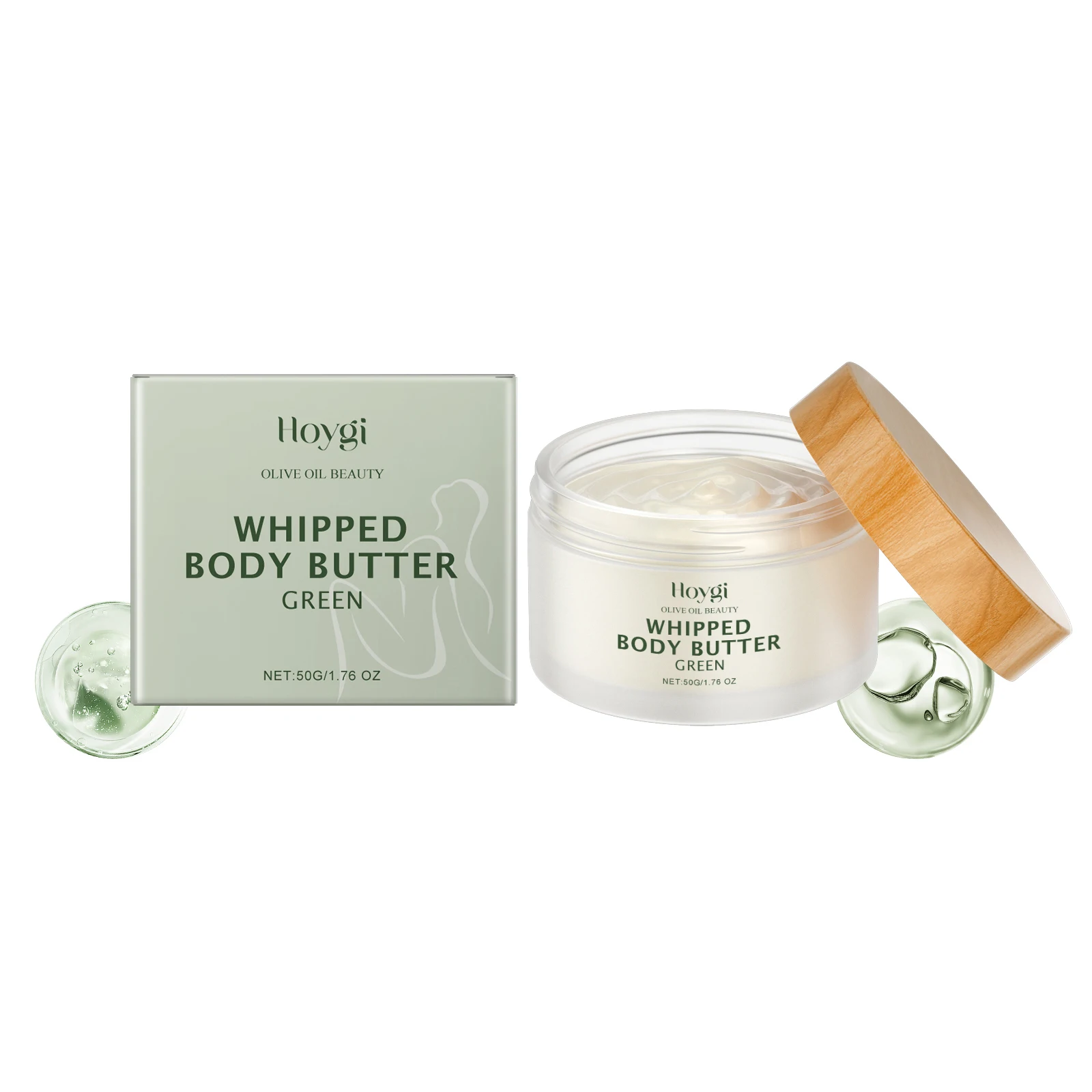 Olive Oil Whipped Body Butter - Ultra Hydrating & Nourishing Dry Skin - Lightweight Green Formula for Silky Smooth Skin - 50g
Olive Oil Whipped Body Butter - Ultra Hydrating & Nourishing Dry Skin - Lightweight Green Formula for Silky Smooth Skin - 50g