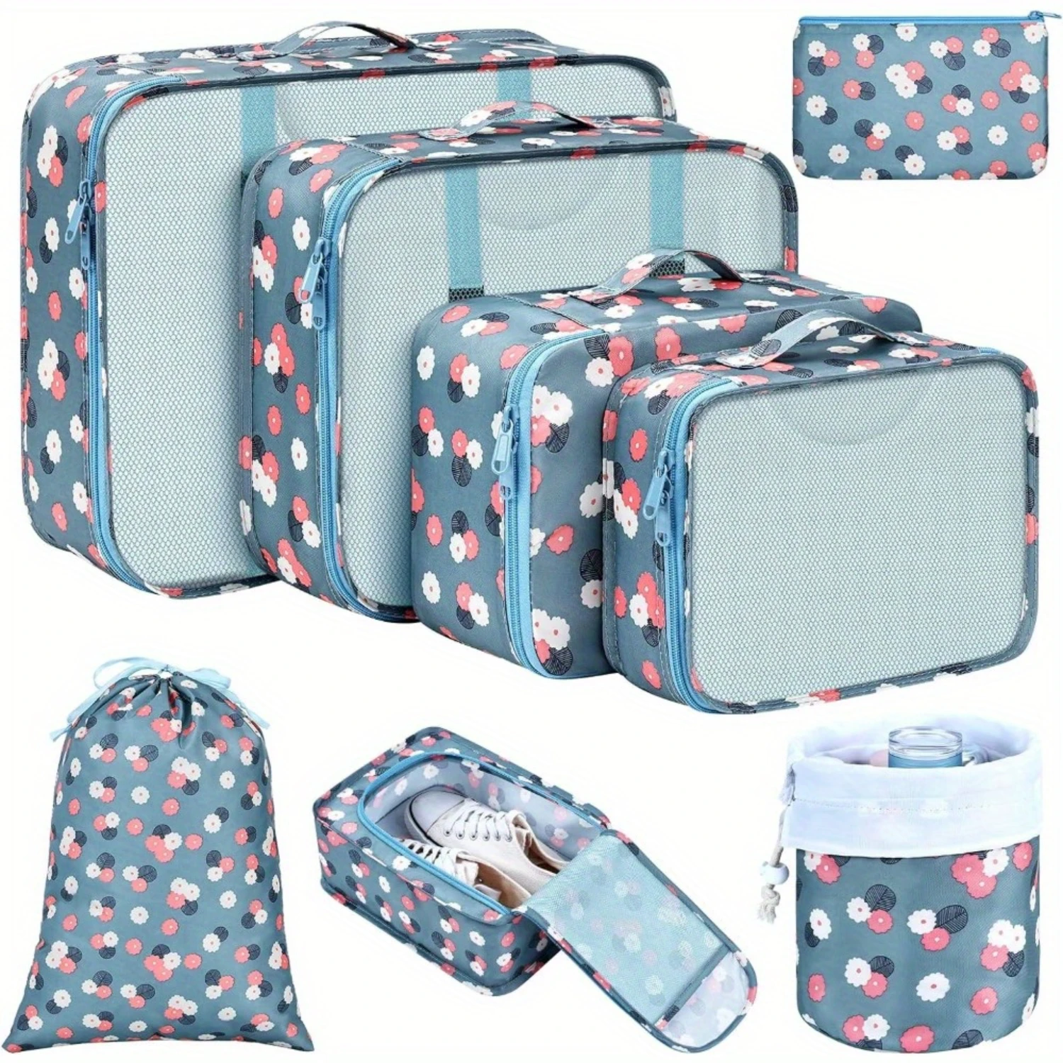 8 Pcs Packing Cubes for Suitcase, Luggage Organizer Bags Packing Cubes for Travel Lightweight Suitcase Organizer Bags set with
8 Pcs Packing Cubes for Suitcase, Luggage Organizer Bags Packing Cubes for Travel Lightweight Suitcase Organizer Bags set with