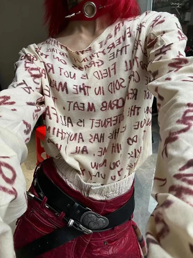 Y2k Sexy Oversize T shirt Women Streetwear Print Long sleeve Basic Top Lady Fall 2025 Winter Korean Fashion Oversized Tees Shirt
Y2k Sexy Oversize T shirt Women Streetwear Print Long sleeve Basic Top Lady Fall 2025 Winter Korean Fashion Oversized Tees Shirt