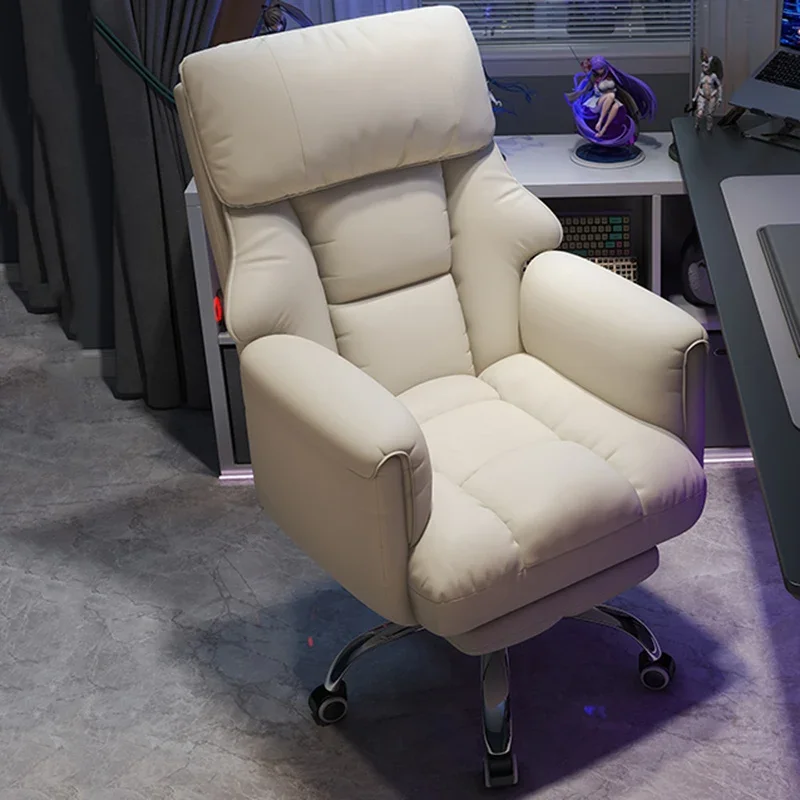 Lightweight Backrest Office Chair Footrest Wheels Rolling Nordic Modern Luxury Office Chair Ergonomic Taburete Salon Furniture
Lightweight Backrest Office Chair Footrest Wheels Rolling Nordic Modern Luxury Office Chair Ergonomic Taburete Salon Furniture