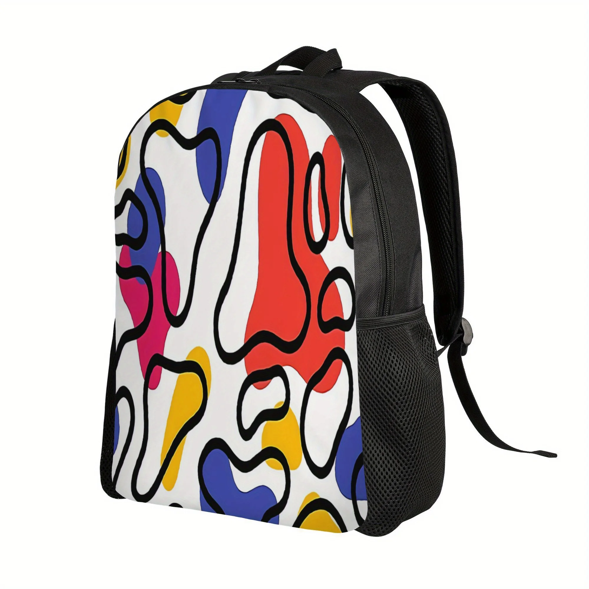 Men's Casual Daily Backpack with Abstract Therapy Design - Durable Polyester, One Main Pocket, Adjustable Shoulder Strap
Men's Casual Daily Backpack with Abstract Therapy Design - Durable Polyester, One Main Pocket, Adjustable Shoulder Strap