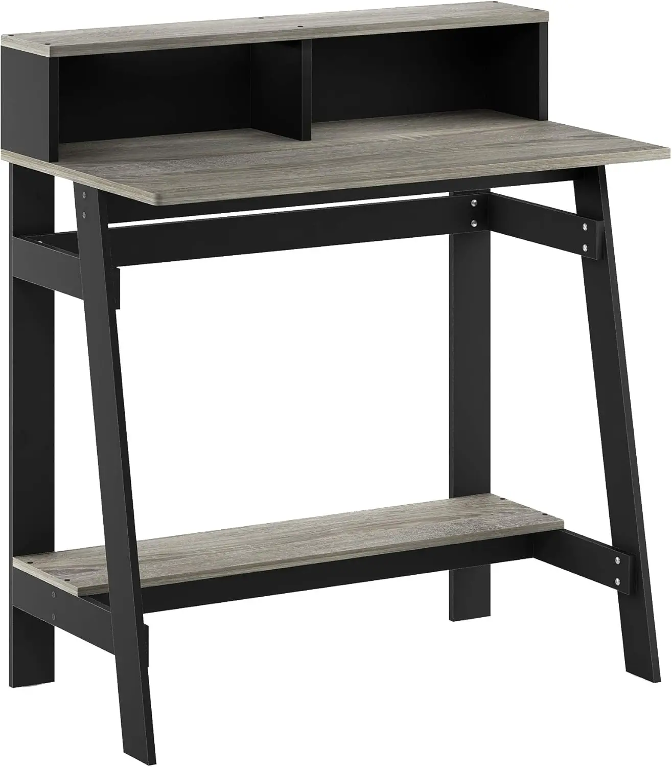 Minimalist A-Frame Standing Desk, Black with French Oak Grey Finish, Compact Workspace Solution for Home Office
Minimalist A-Frame Standing Desk, Black with French Oak Grey Finish, Compact Workspace Solution for Home Office