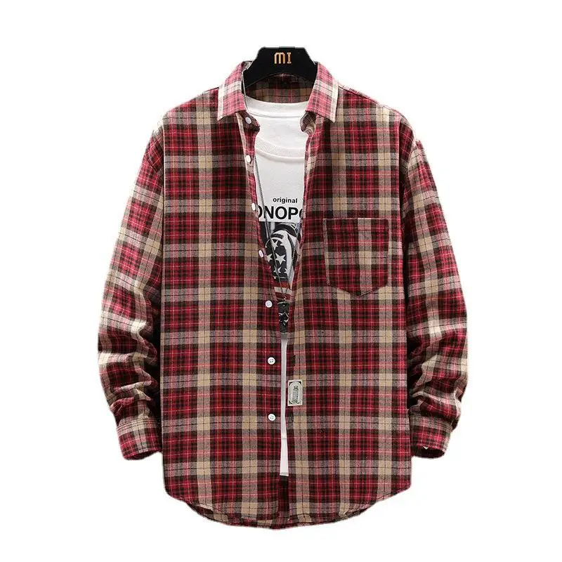 Checkered Shirt Men's Long Sleeve Teenage Handsome Printed Color Woven No Iron Treatment Other Material 100% CS115-1301
Checkered Shirt Men's Long Sleeve Teenage Handsome Printed Color Woven No Iron Treatment Other Material 100% CS115-1301