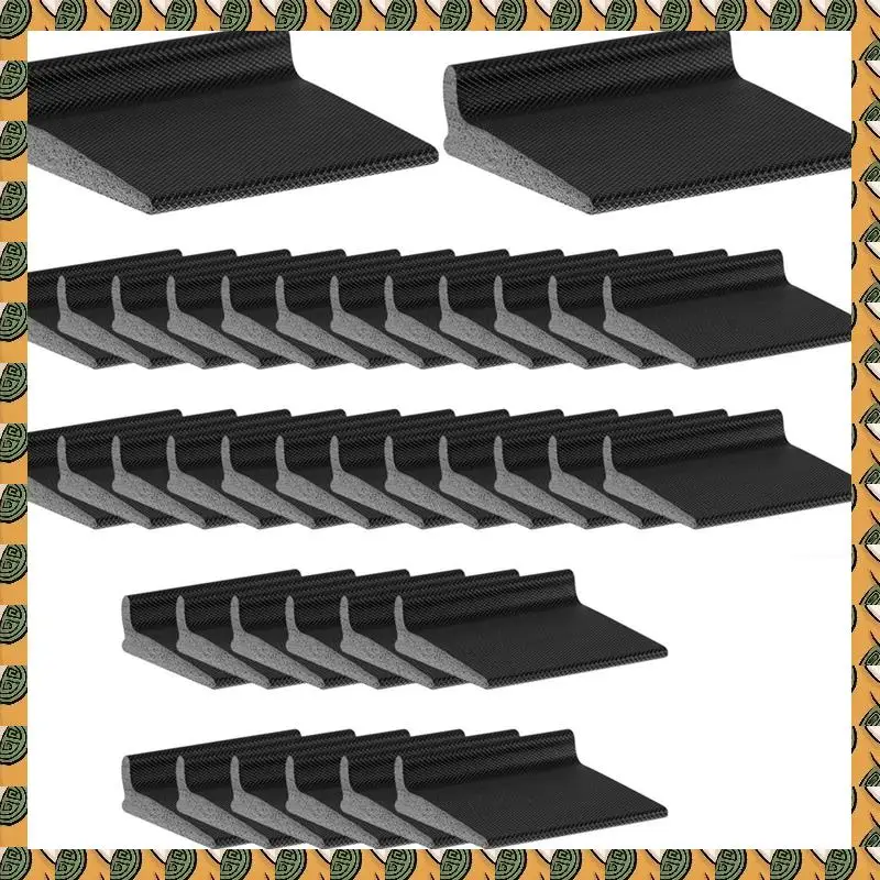A77I Self Adhesive Frame Door Corner Seals Draft Stoppers, For Noise Isolation And Weather Protection 50 Pieces (Black)
A77I Self Adhesive Frame Door Corner Seals Draft Stoppers, For Noise Isolation And Weather Protection 50 Pieces (Black)